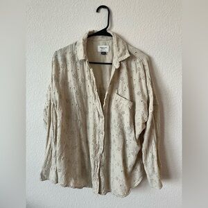 American Eagle Oversized Button-up Top